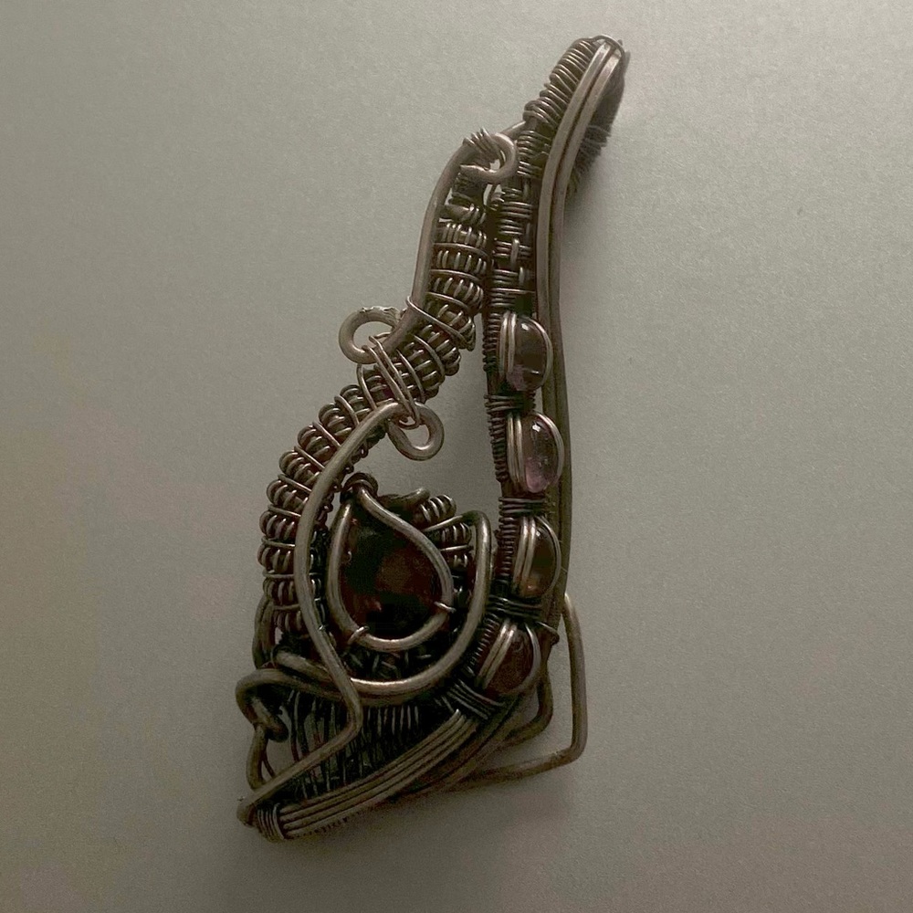Wire wrapped pendant